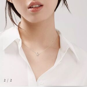 Tiffany & Co. Silver Paloma heart necklace